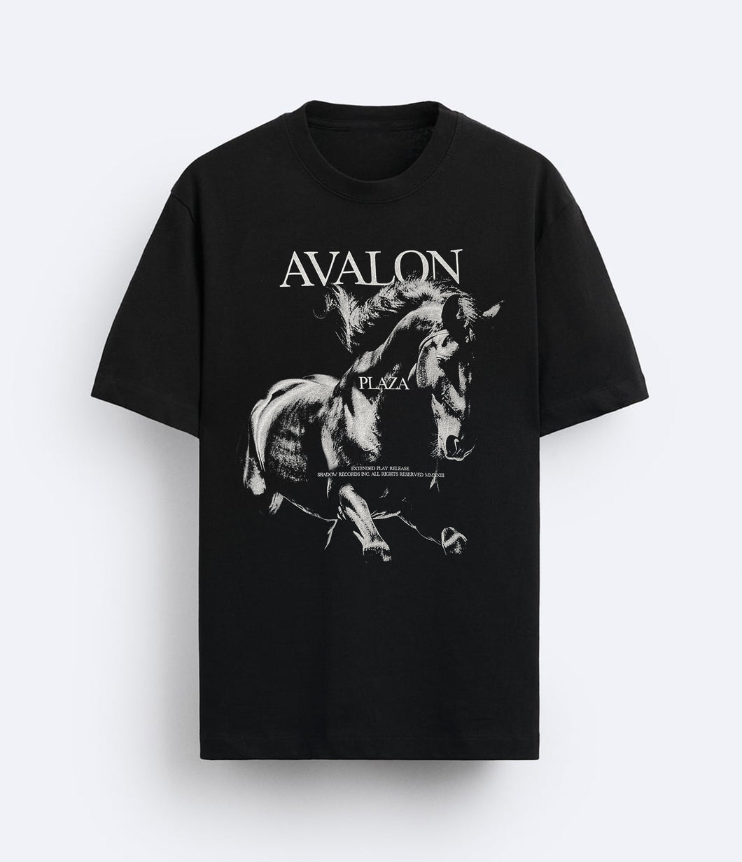 Avalon Dark Horse Tee - BLACK